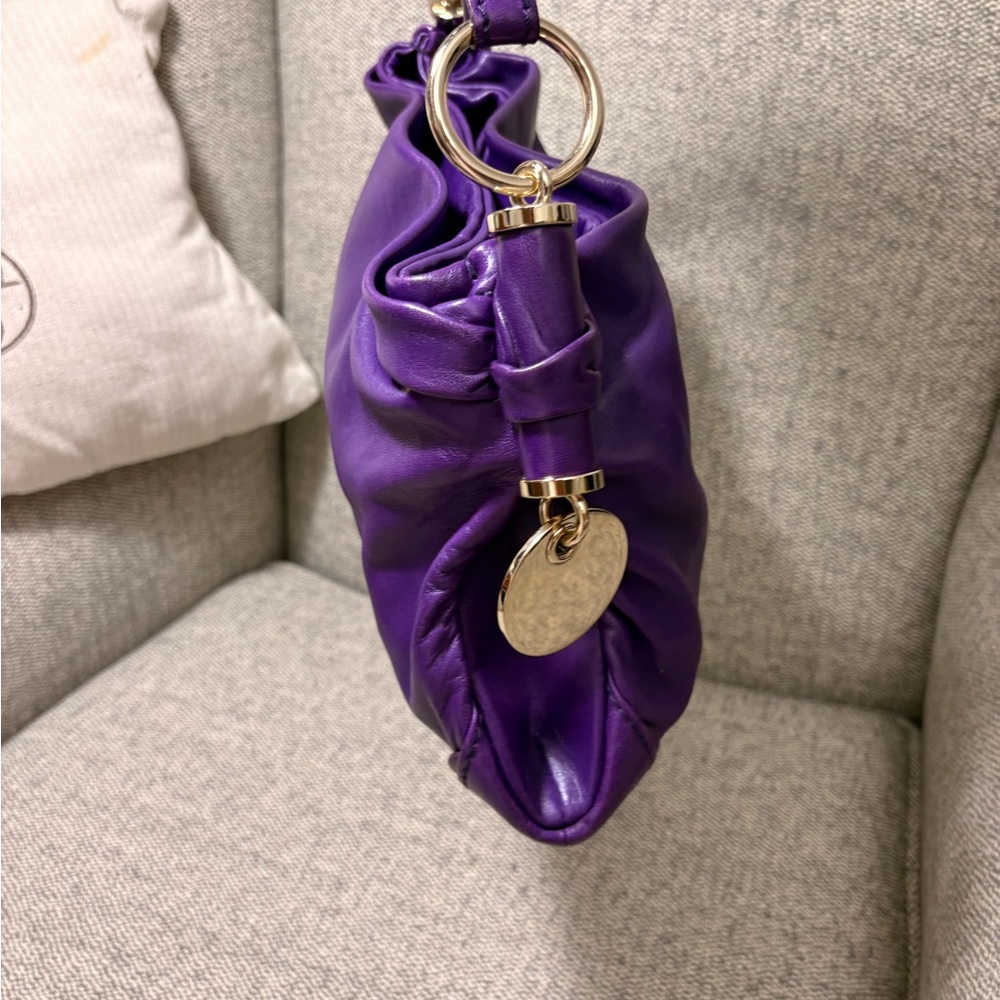 YSL Yves Saint Laurent Purple Hobo Bag - Picture 6 of 12